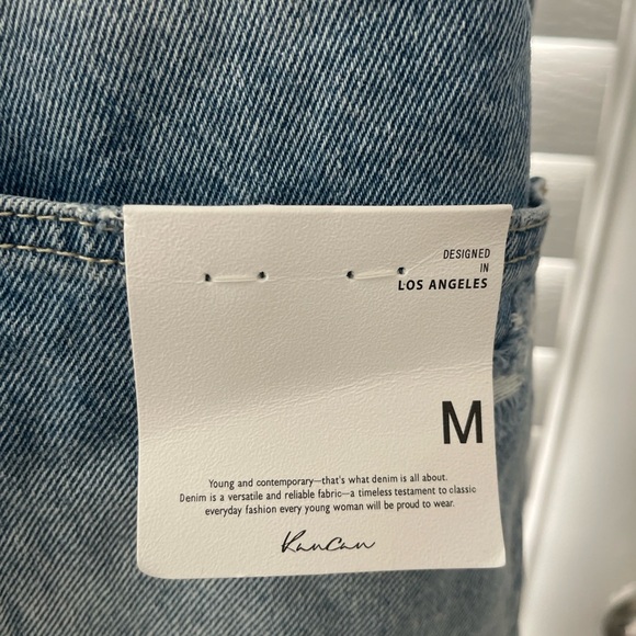 KanCan High Rise 90's Overall Shorts - Picture 7 of 11